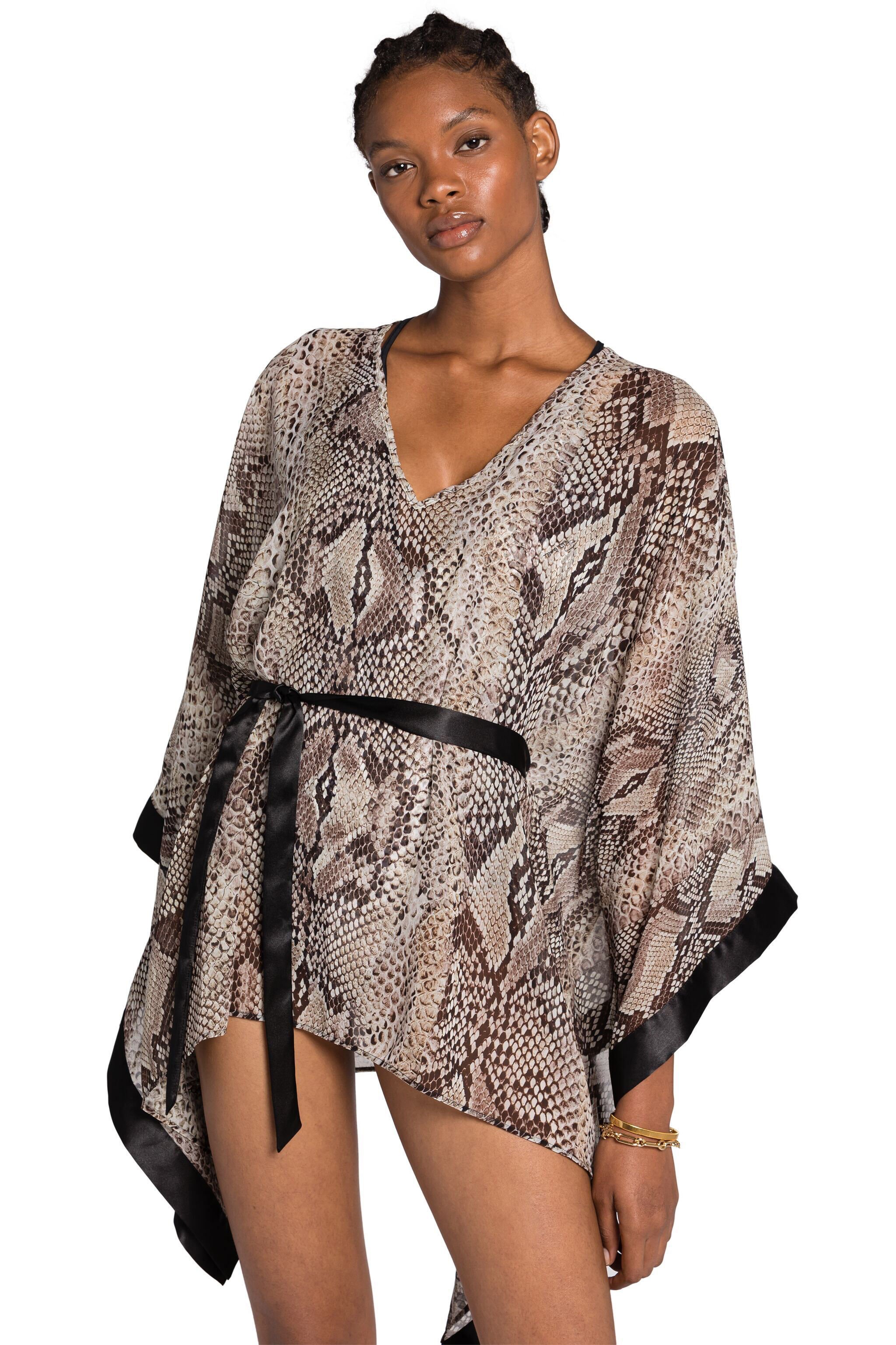 RC Snake-Print Kaftan Dress PHYTON KSW00D-7GI18