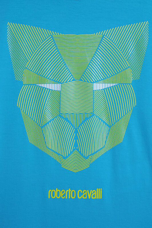 JU T-shirt con stampa Panther HORIZON BLUE IJT65F-JV025