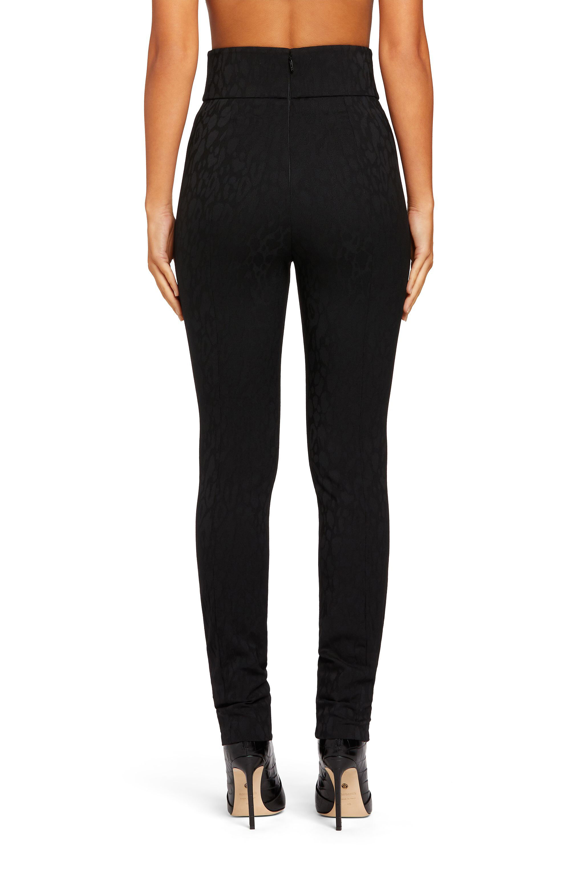 RC Leggings mit Leoparden-Print Schwarz LQT205-FY083