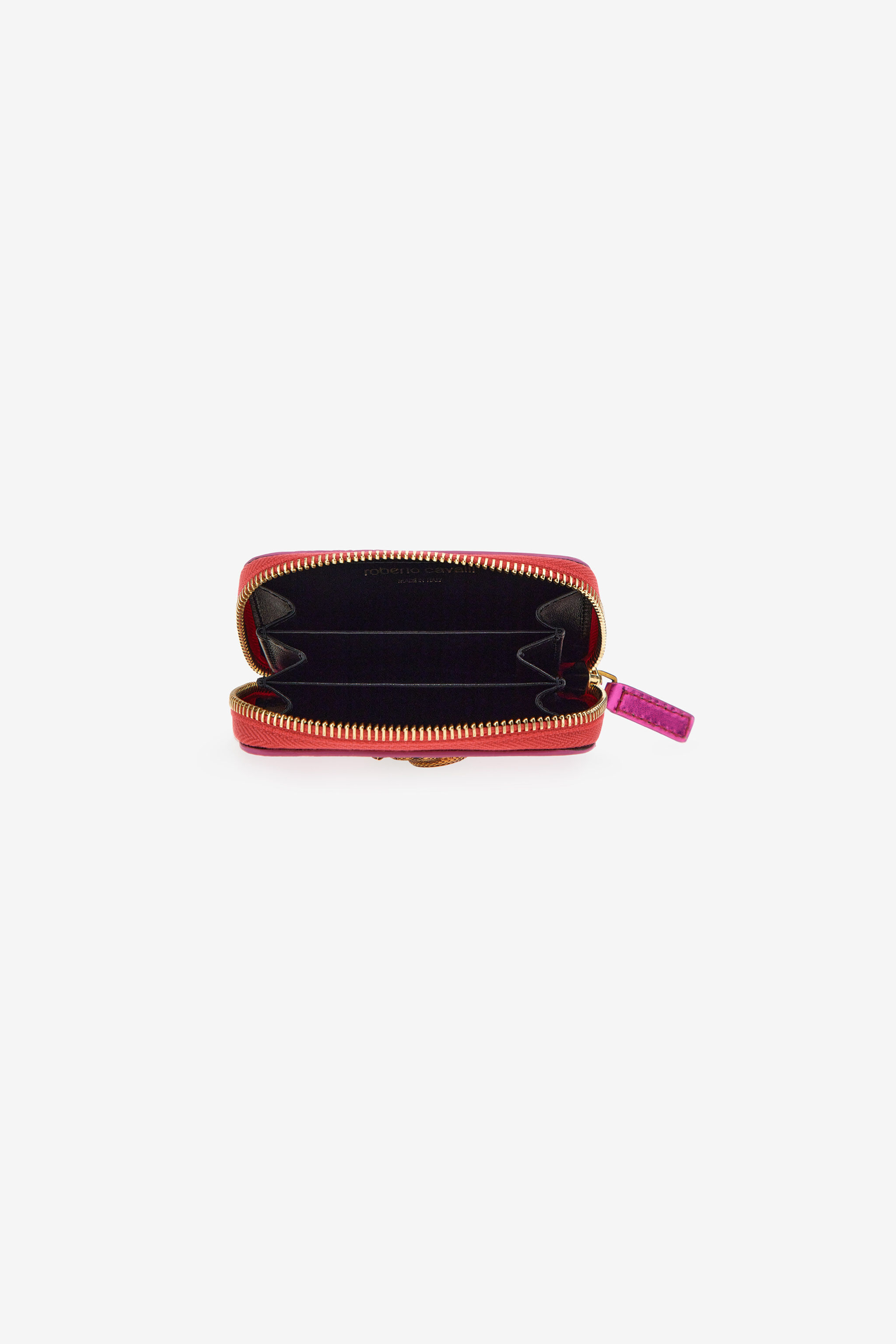 RC Small wallet with Monogram RC and zip Fuchsia SKA003-PN199