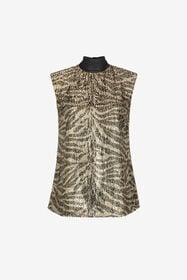 ${brand} Top jacquard con motivo Zebra ${colorDescription} ${masterID}