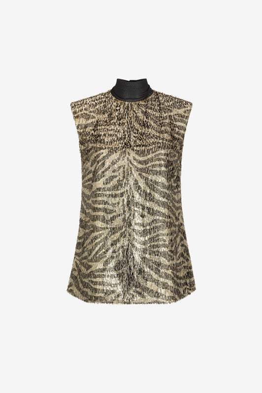 RC Zebra-Jacquard-Top RC Zebra-Jacquard-Top GOLD PKT605-FC001