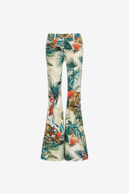 ${brand} Jungle Print Flared Jeans ${colorDescription} ${masterID}
