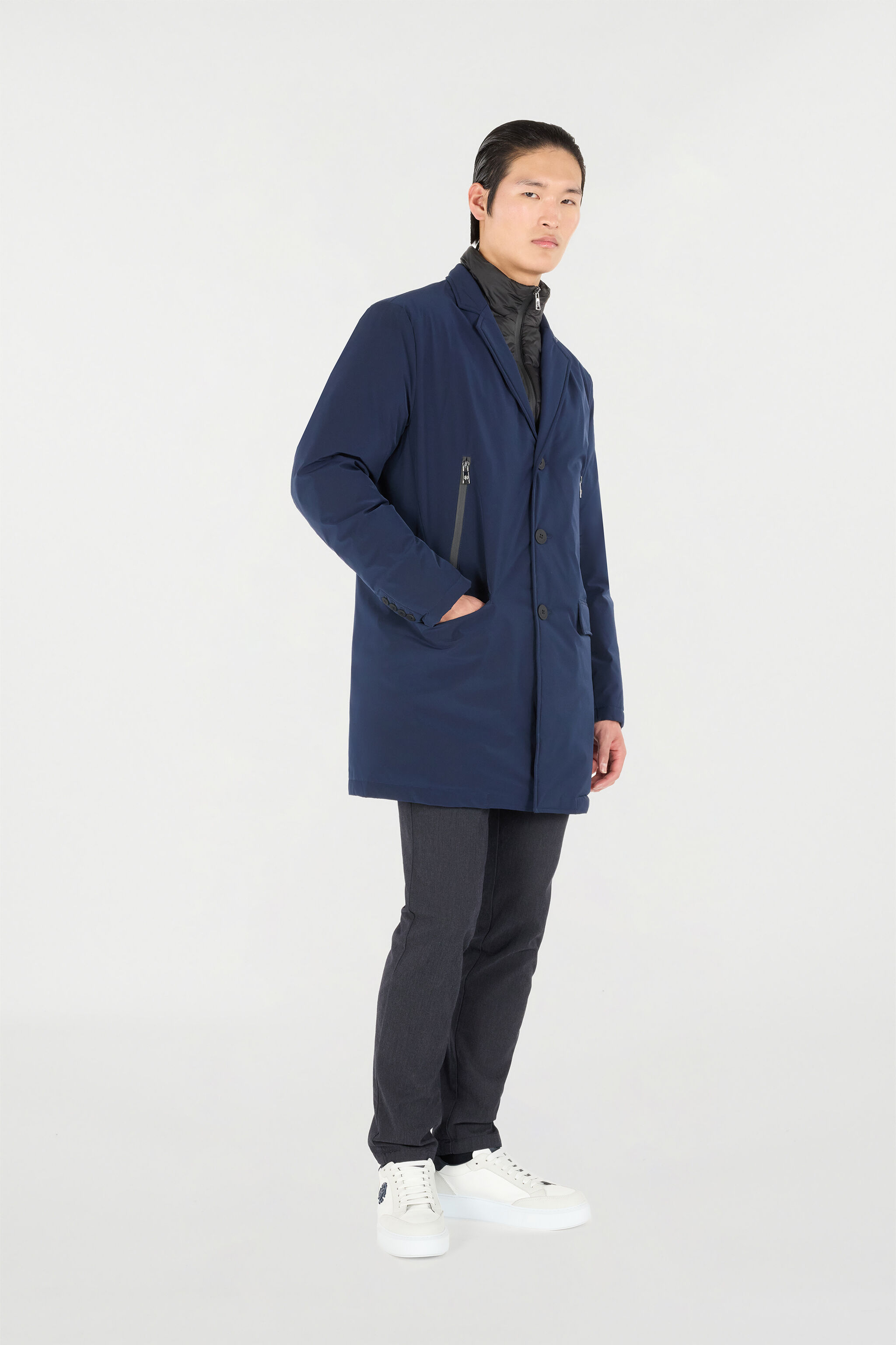 RC Padded Jacket with Quilted Insert Dark blue OOT40E-SBO04