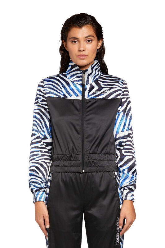 UG Sea Zebra-print track jacket UG Sea Zebra-print track jacket BLACK/WHITE/BLUE MYY15F-ROA57