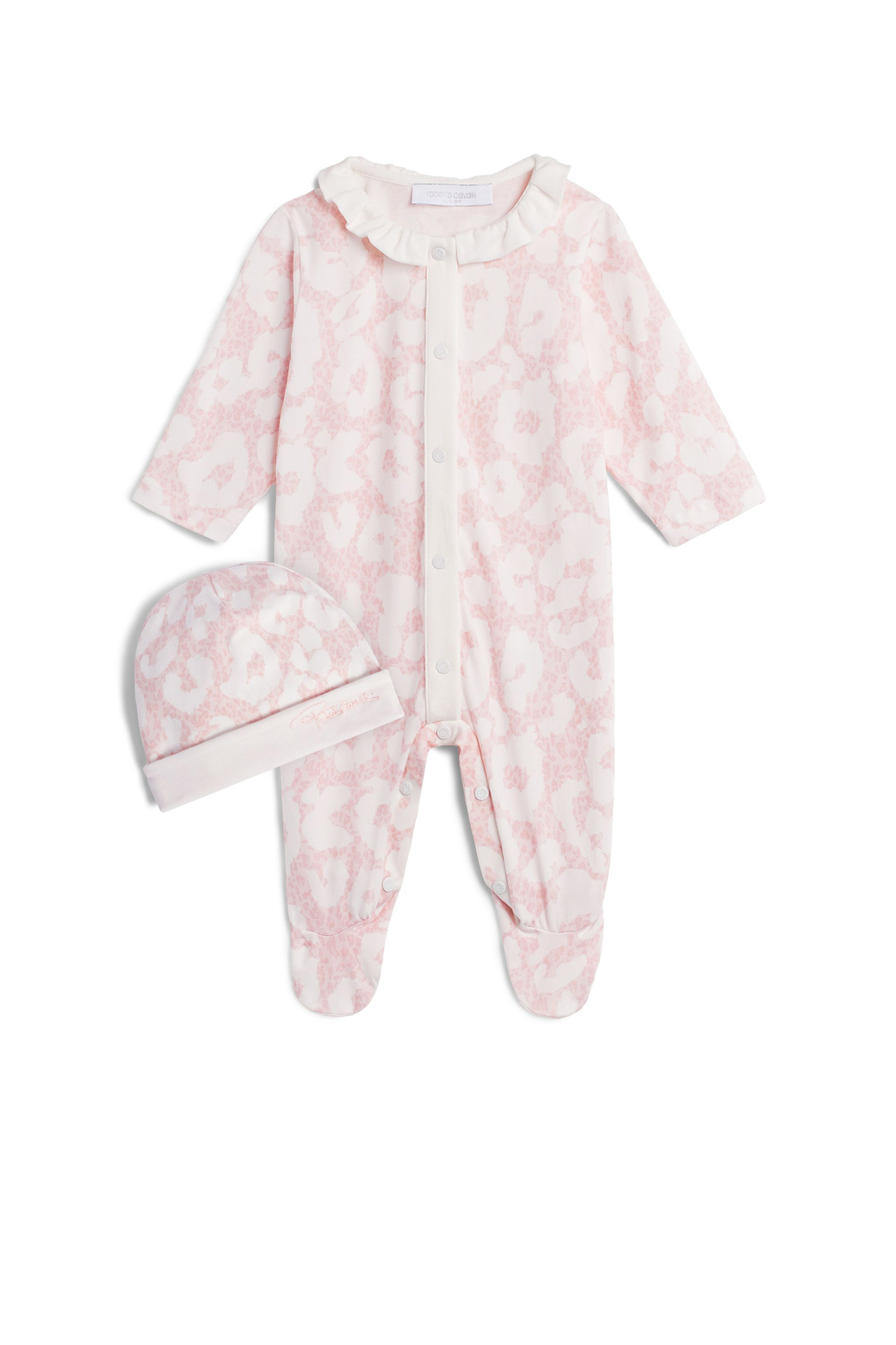 JU New Leopard print newborn kit BABY PINK/MILKY WHIT IJT803-JFQ59