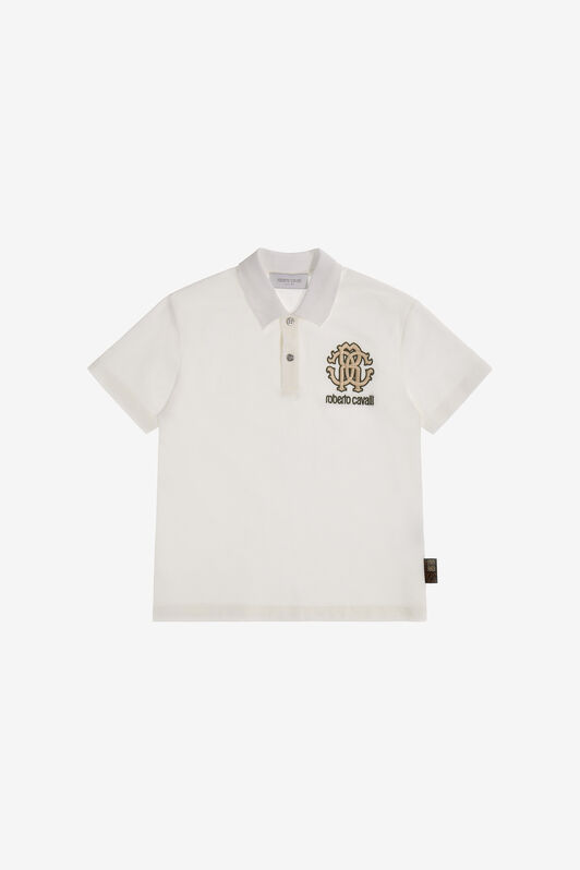 JU Logo polo t-shirt Blanco SJT633-KB002