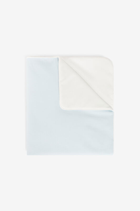 JU Logo-print detail blanket JU Logo-print detail blanket Light blue PJT805-JV025