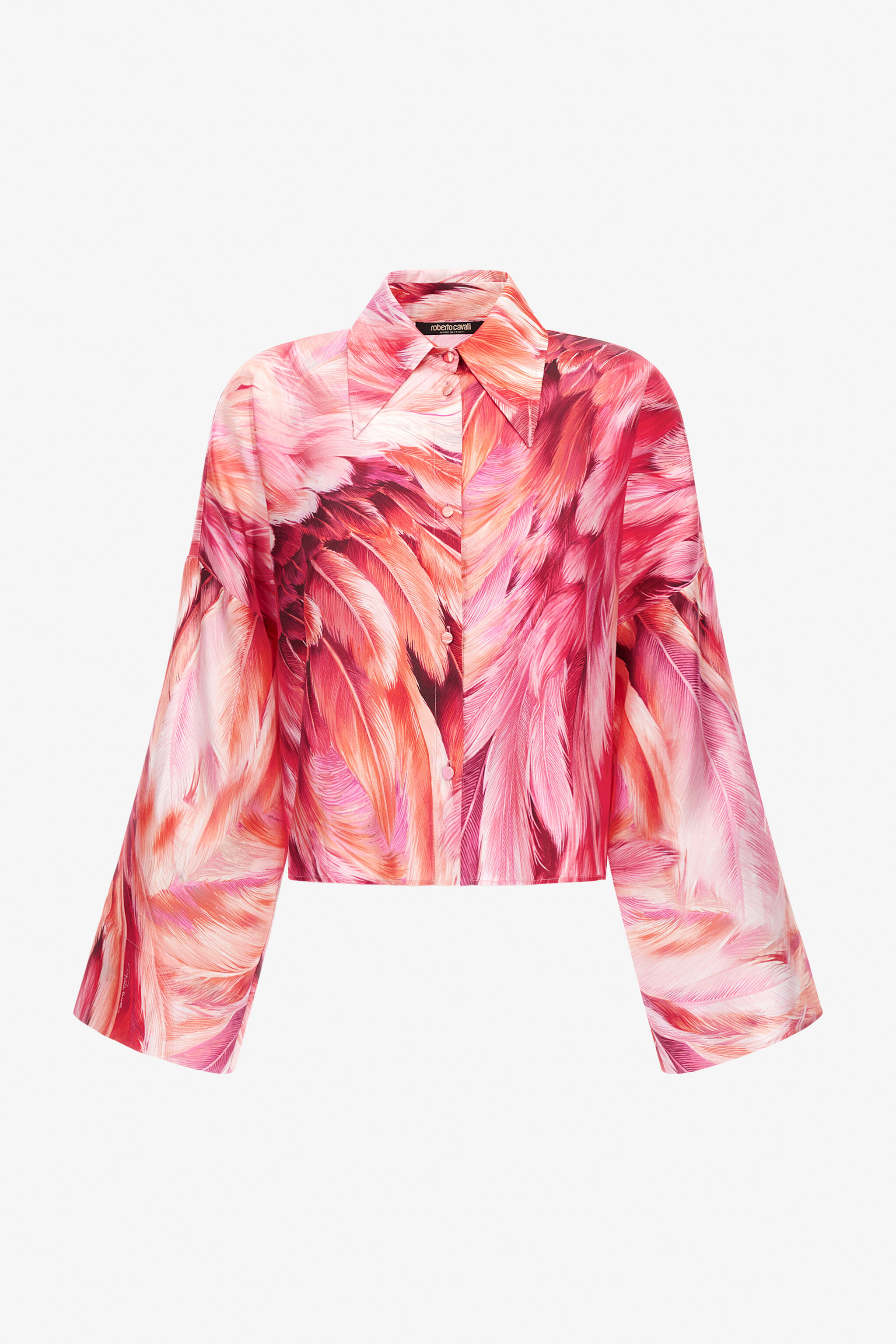 RC Plumage print shirt Fuchsia SWT705-4QL71