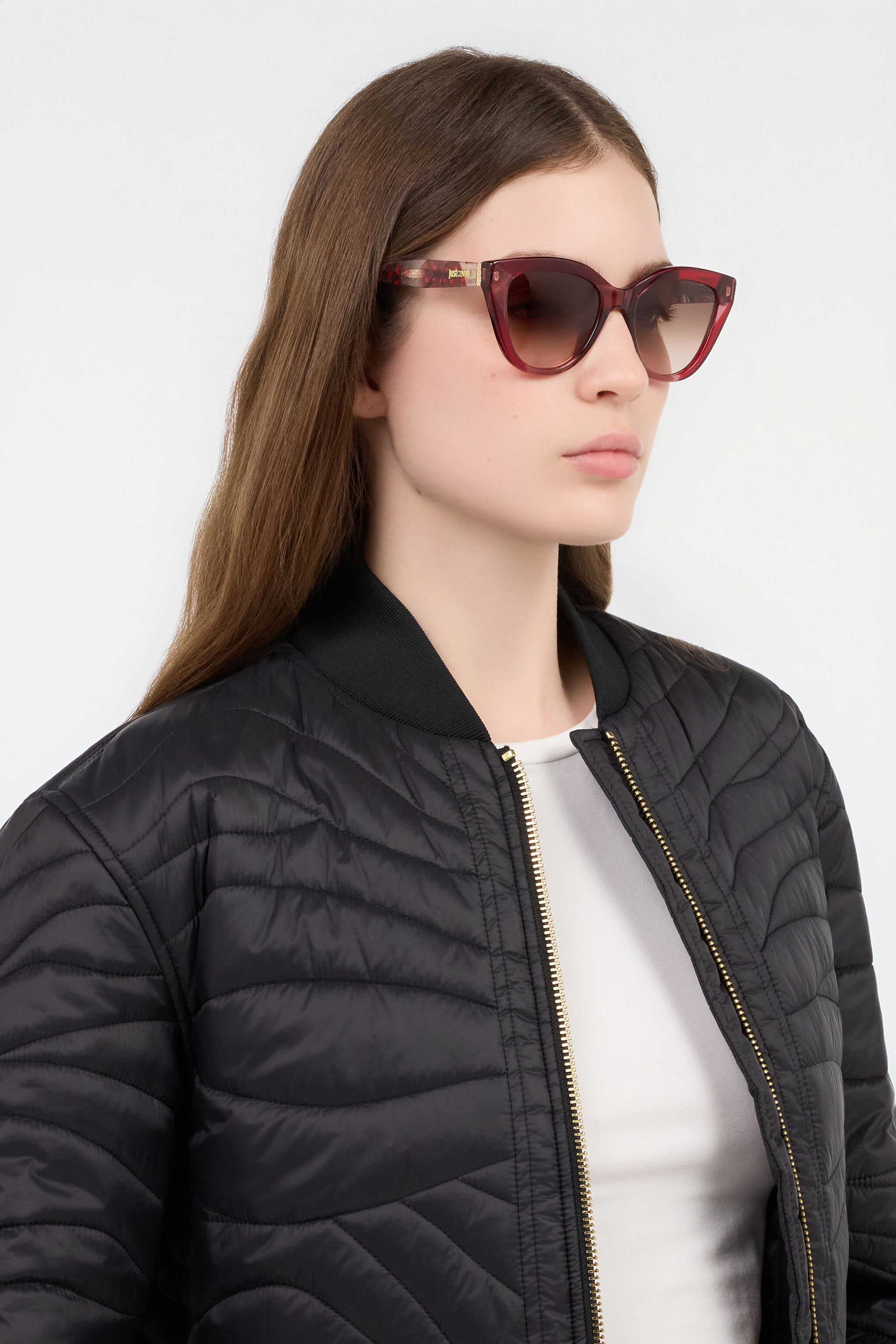 JC Occhiali da sole femmminili SHINY TRANSP.BORDEAU VALD28-ID270