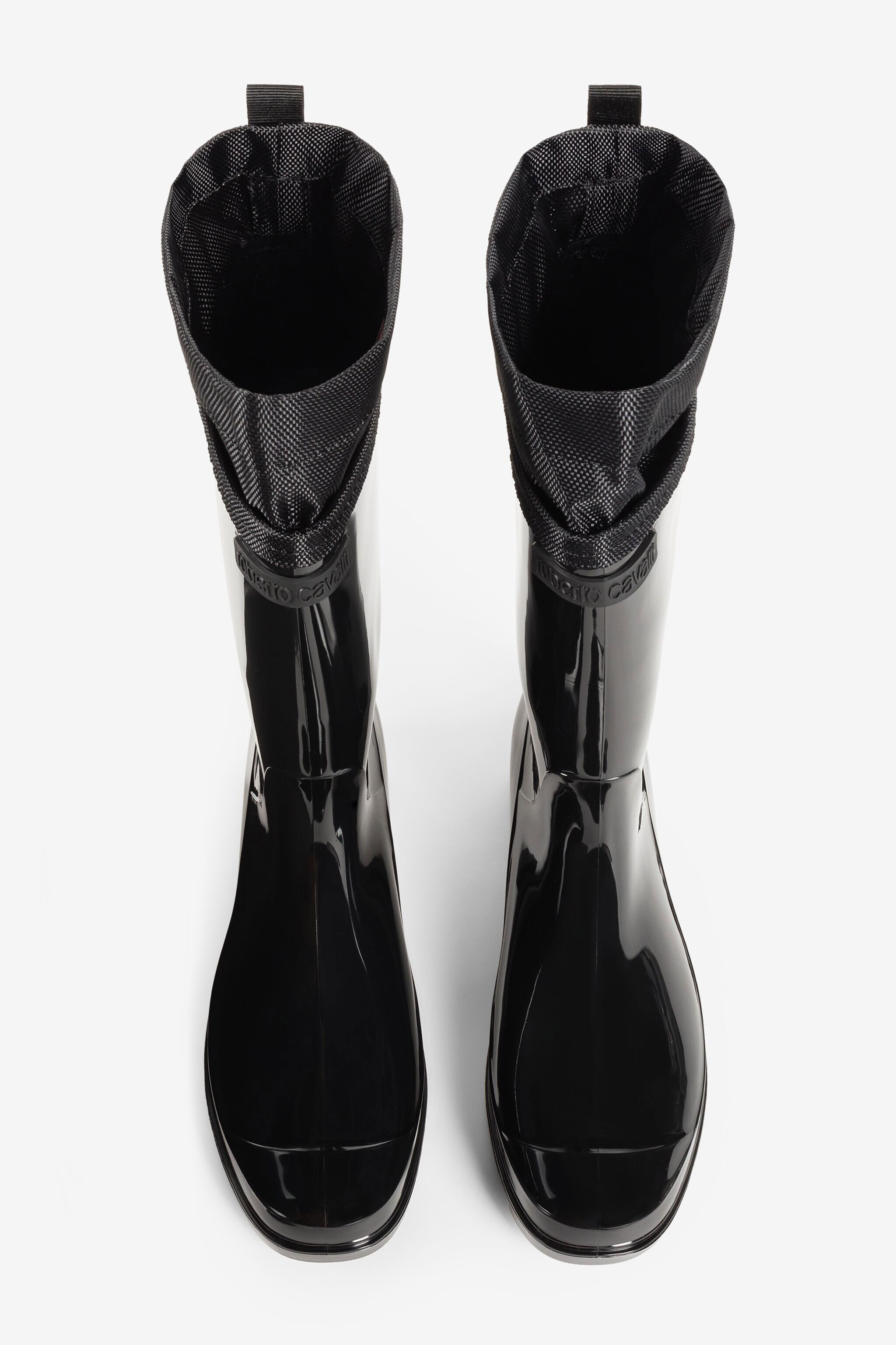 RC RC Monogram-Print Boots Black JSS002-AB076