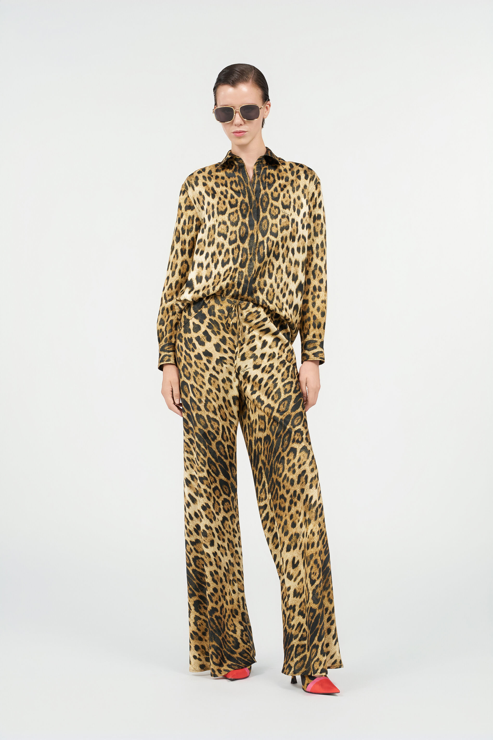 RC Silk Shirt with Jaguar Print RC Silk Shirt with Jaguar Print NATURAL WQT704-9HQ71