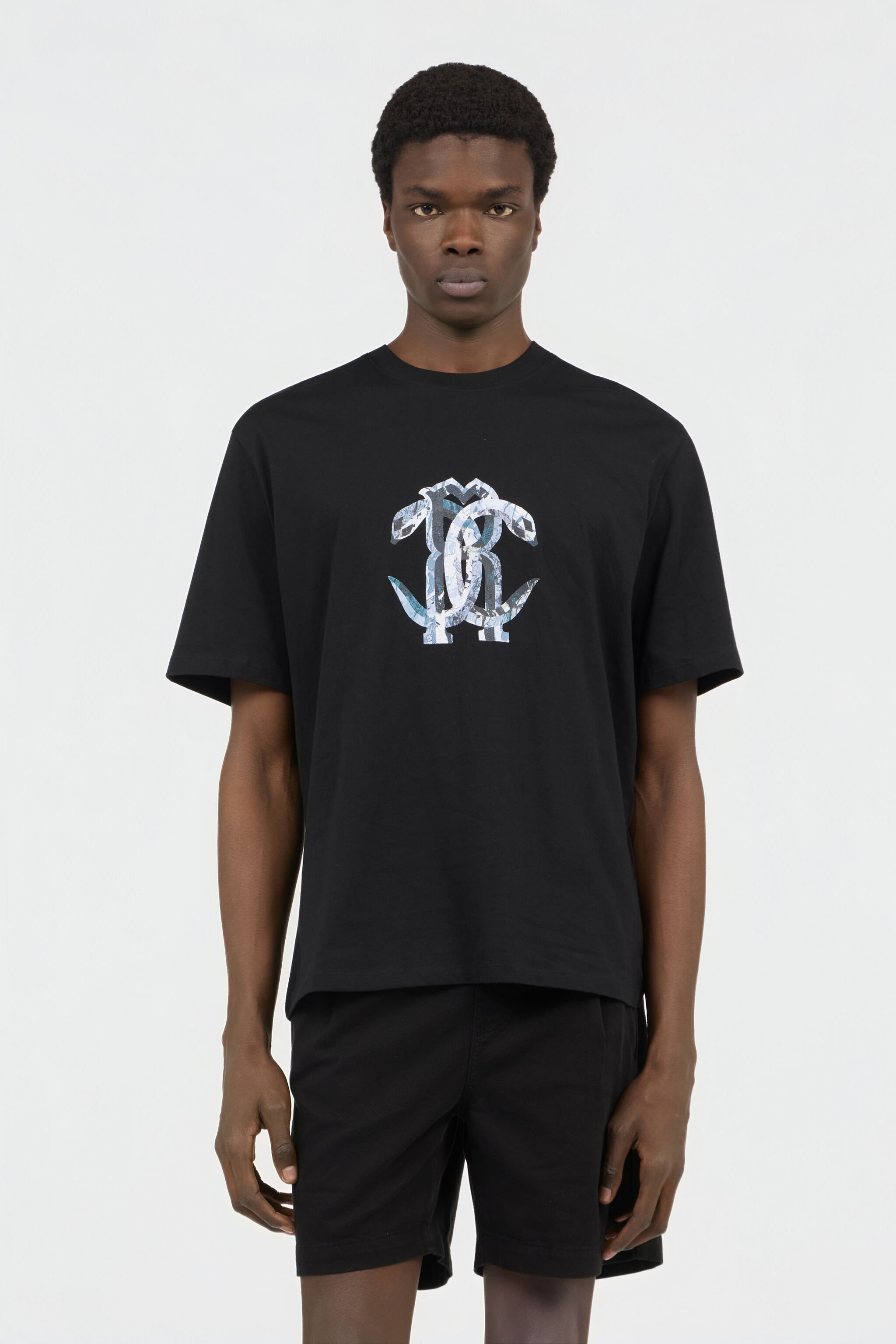 RC Black T-shirt with Logo BLACK SOT60G-JD001