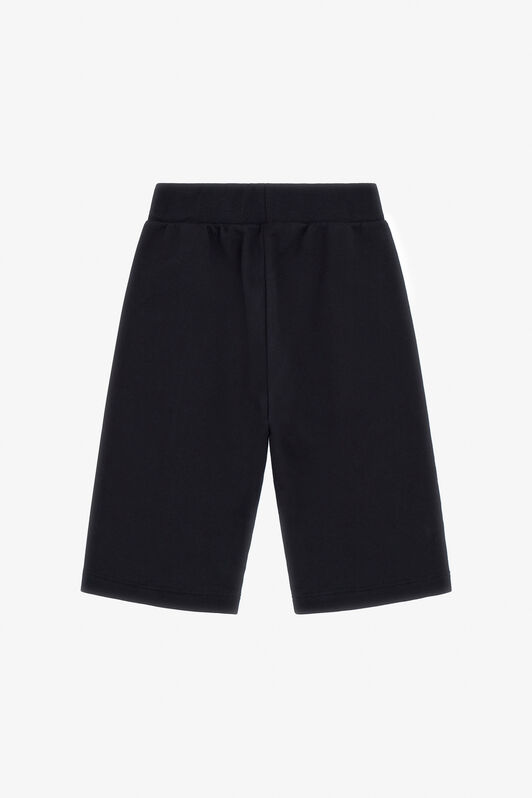 JU Logo Print Cotton Sweatpants Black TJT20S-CF050