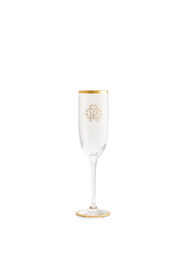 ${brand} Monogram-print crystal flute-glass ${colorDescription} ${masterID}