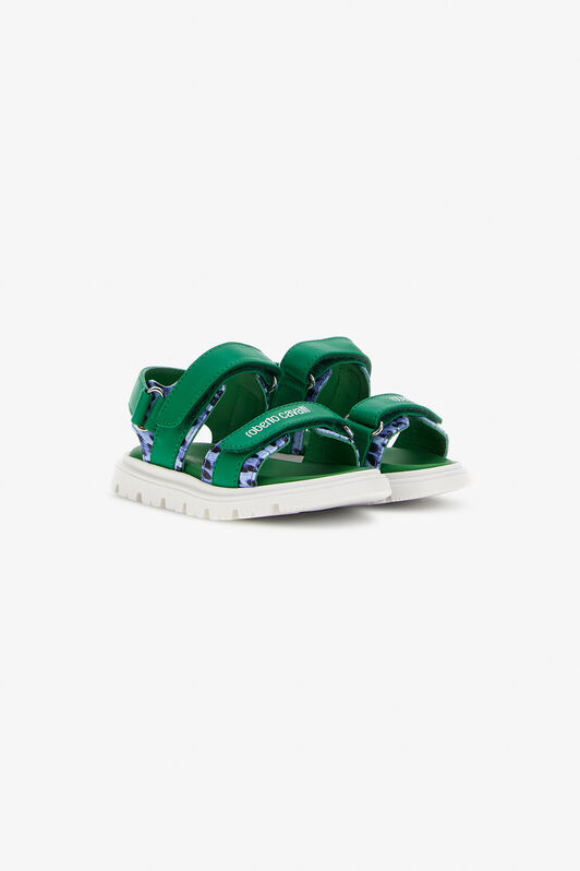 JU Sandali con logo RC JU Sandali con logo RC GREEN/JAGUAR/DARKBLU SJS02D-PZJ02