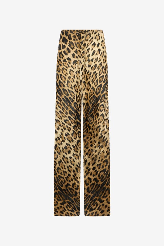 RC Leopard Print Palazzo Pants NATURAL WQT202-9HQ71