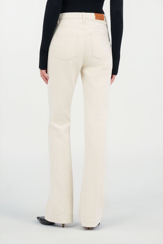 RC Jeans Flared Con Dettagli Oro RC Jeans Flared Con Dettagli Oro WHITE/GOLD WKJ221-VT004