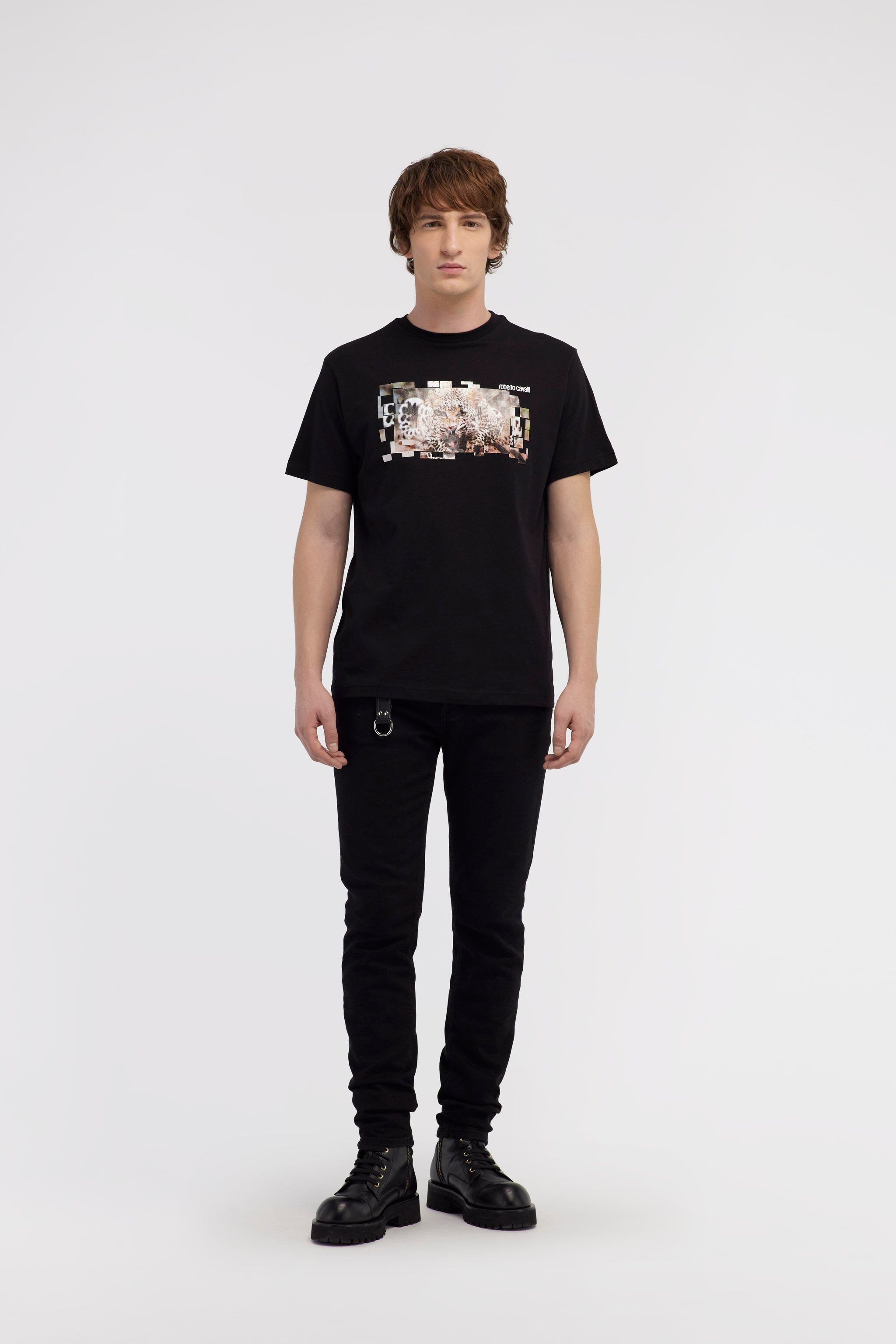 RC T-shirt with Jaguar logo and print Black NOT60K-JD060