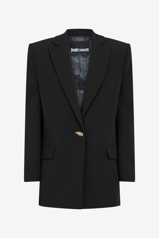 JC Jacket With Snake Button JC Jacket With Snake Button Black TFT148-TF215