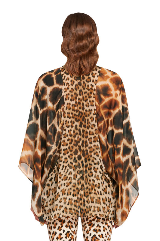 RC Caftan à imprimé Leopard Chine BRONZE/NARURAL KQT722-GFU30