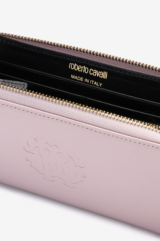 RC Portafoglio in pelle con Monogram RC Rosa OOA00B-PZ015