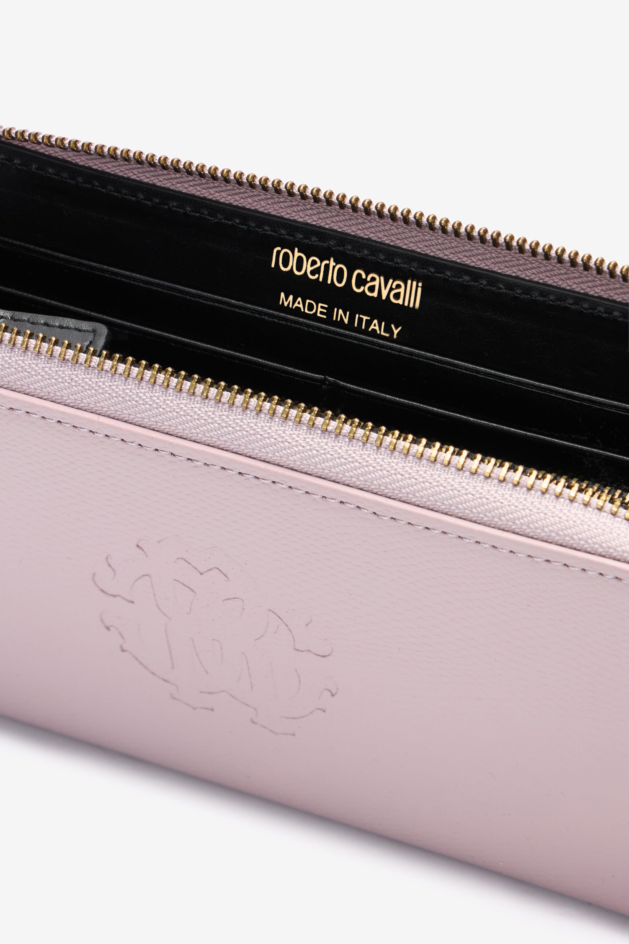 RC Portafoglio in pelle con Monogram RC Rosa OOA00B-PZ015