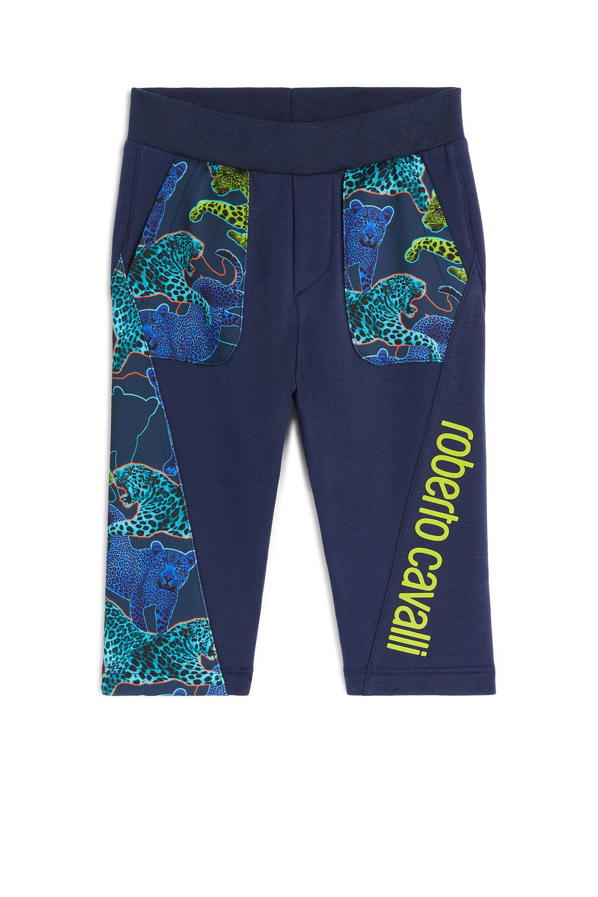 JU Jogginghose mit Leo Puzzle Print ENSIGN BLUE LJT20D-CF027