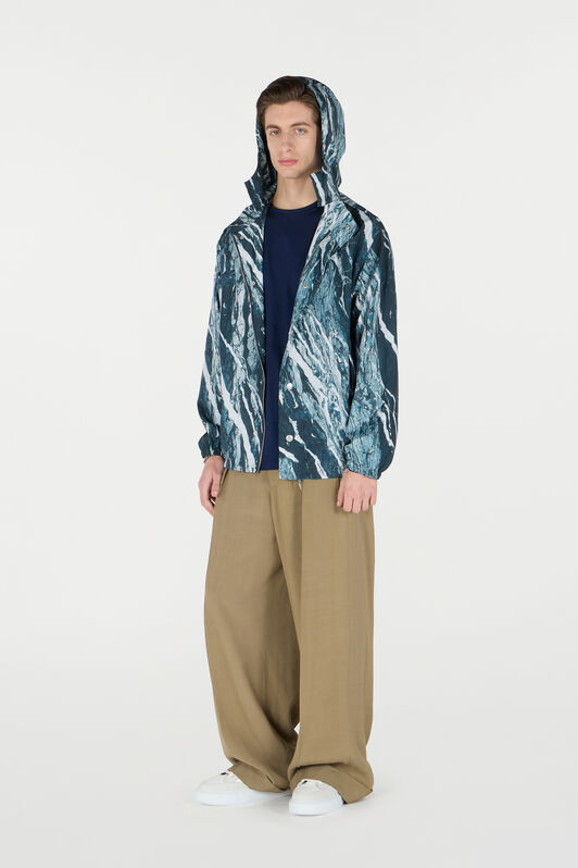 RC Bomberjacke mit Print Marble Dunkelblau URT461-5RN22