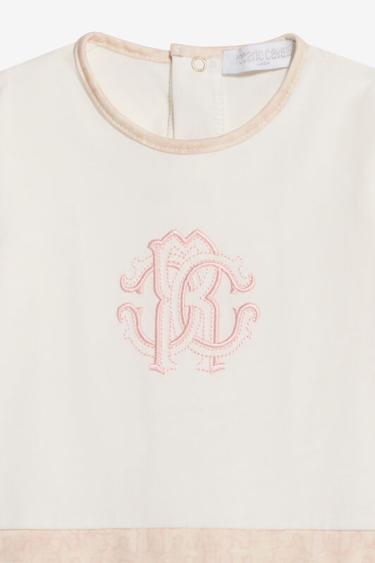 JU Pink Monogram Zebra Print Children Kit BABY PINK WJT808-JD001