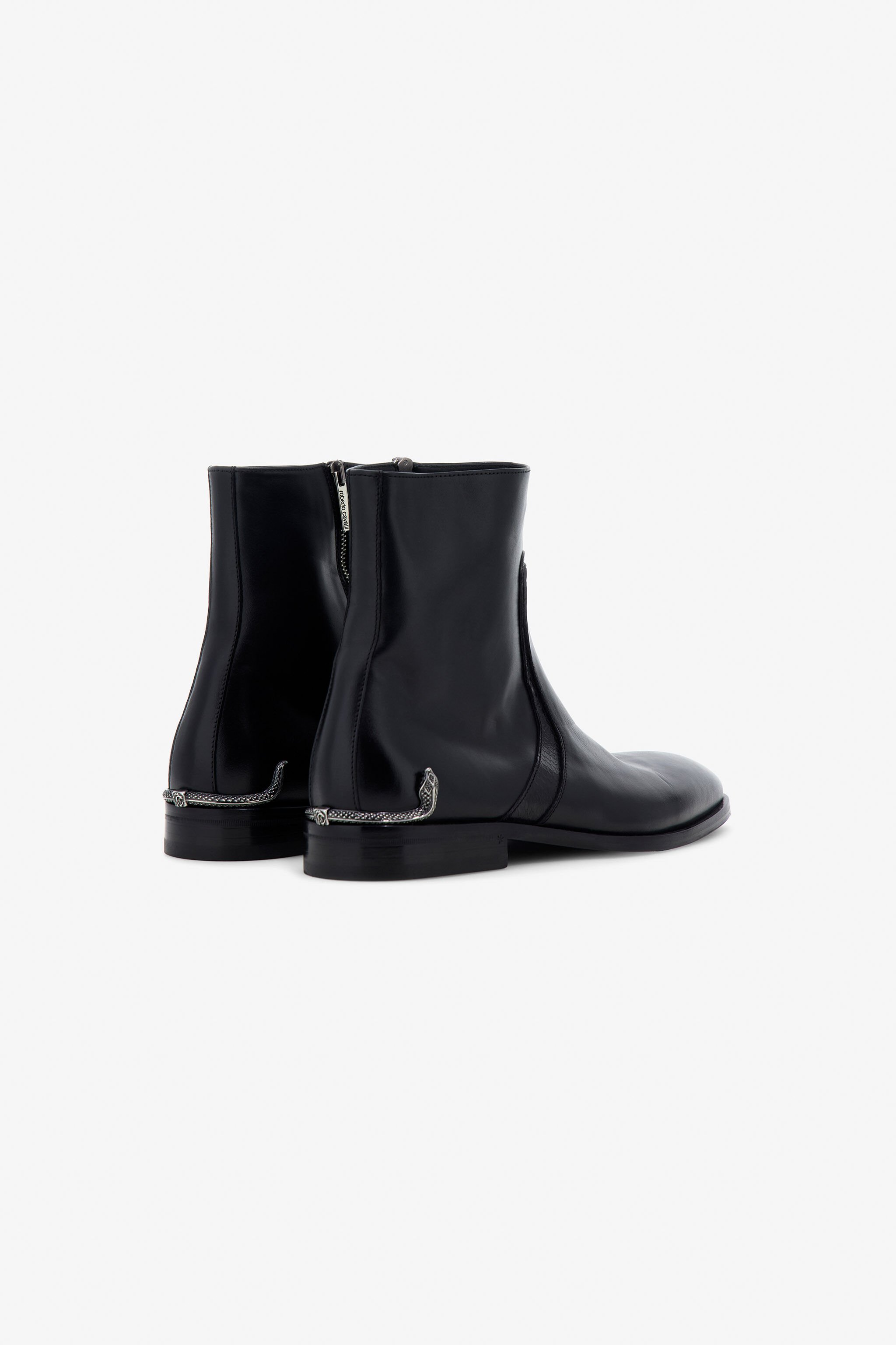 RC Leather Chelsea Boots Black TRS010-PZ01A
