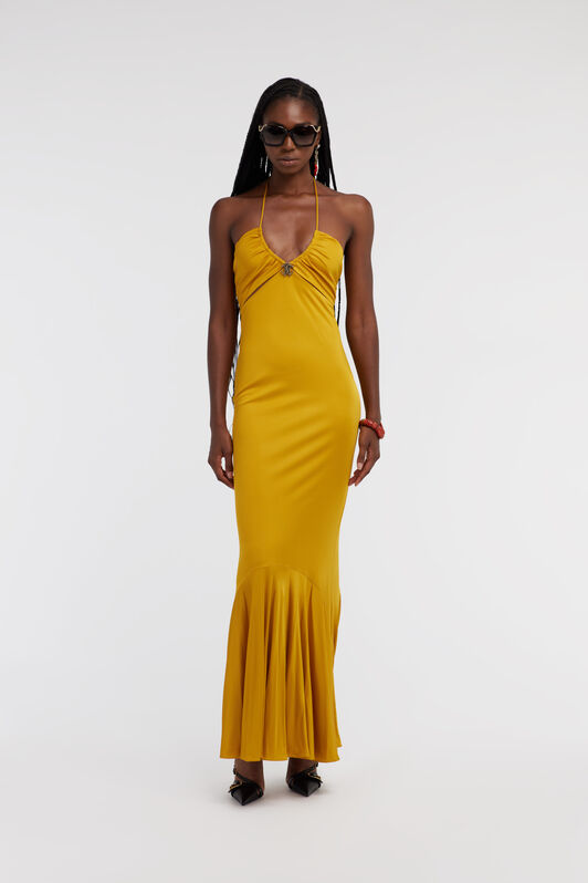 RC Off-shoulder dress Yellow SKT125-JJ036