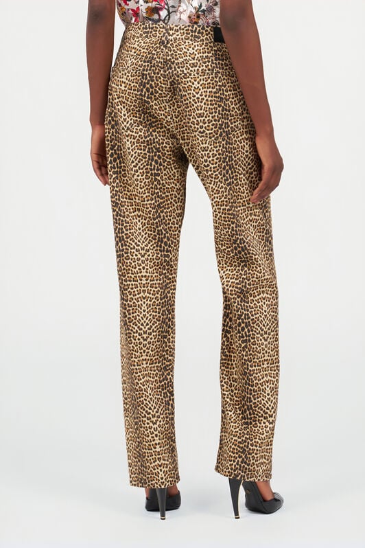 RC Baby Jaguar Print Flare Pants BROWN WQJ200-DAR31