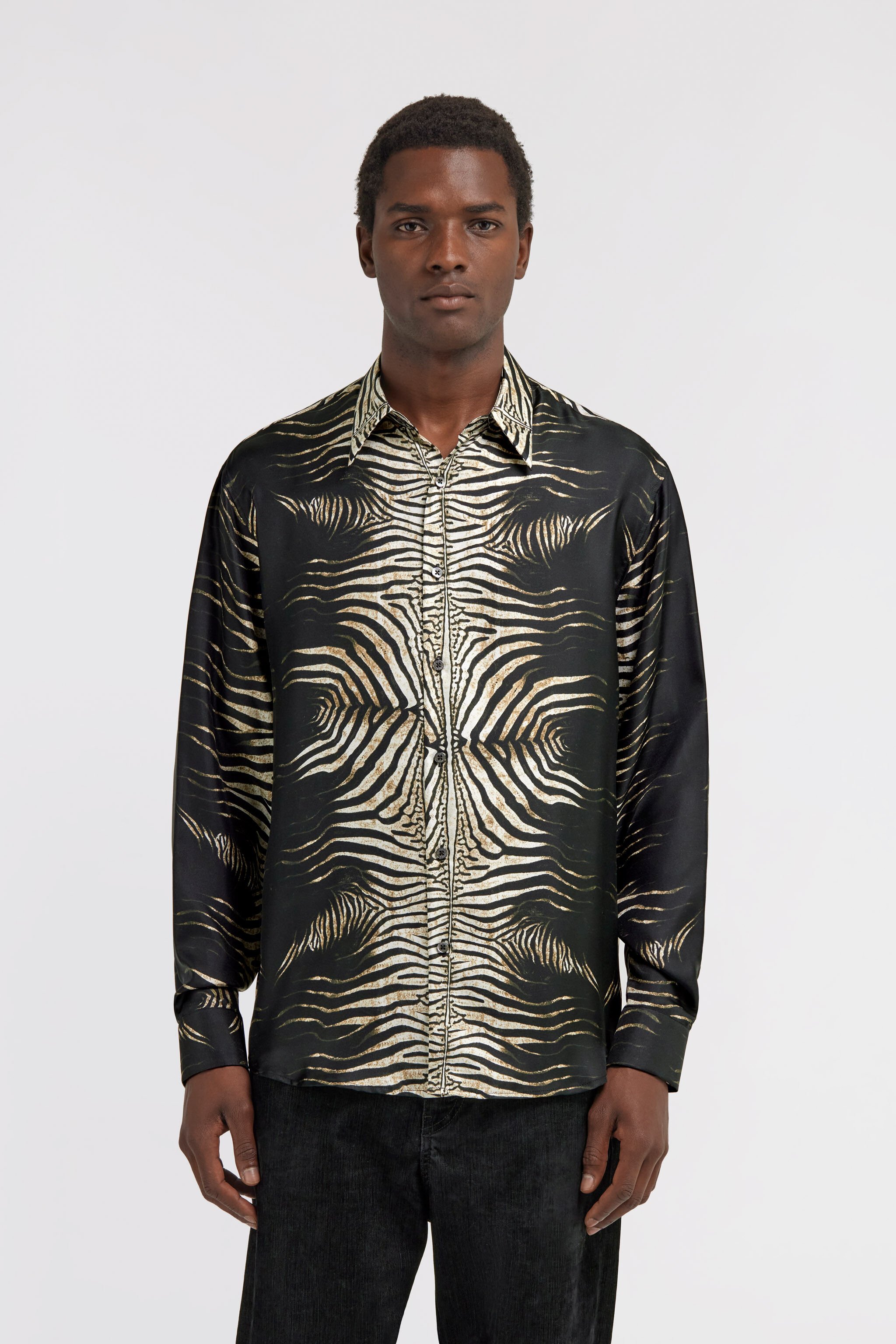 RC Chemise à imprimé Zebra Noir/Blanc SRT713-4QF04