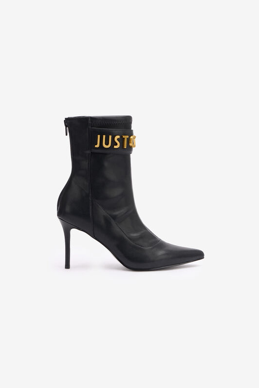 JC Stiefel mit Schriftzug Schwarz TFS060-TF380