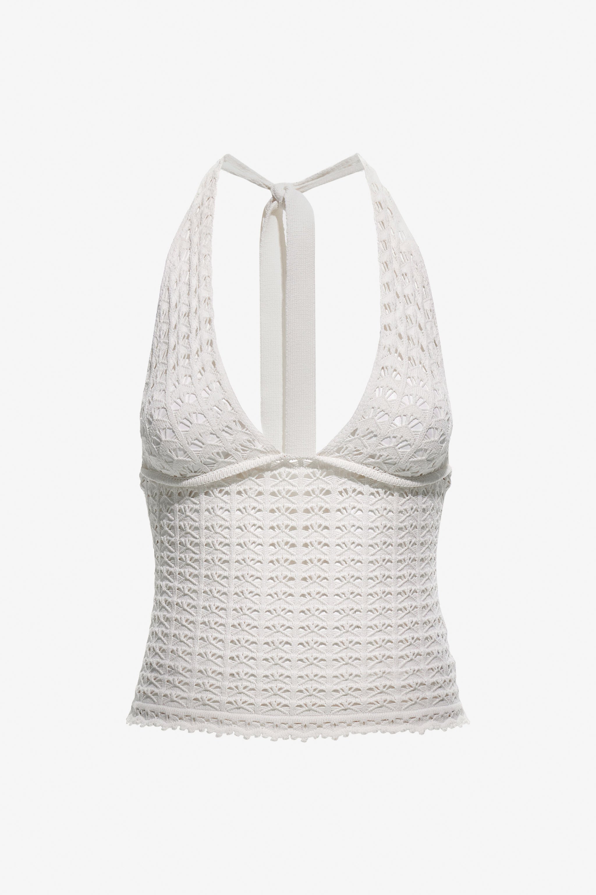RC Top halter de ganchillo Blanco TKM600-MI011