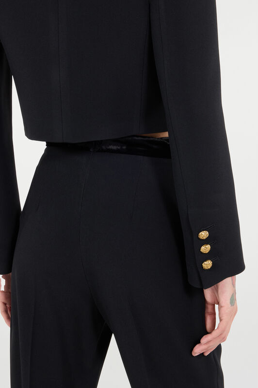 RC Cropped Double-Breasted Jacket RC Cropped Double-Breasted Jacket Negro VQT403-KU013