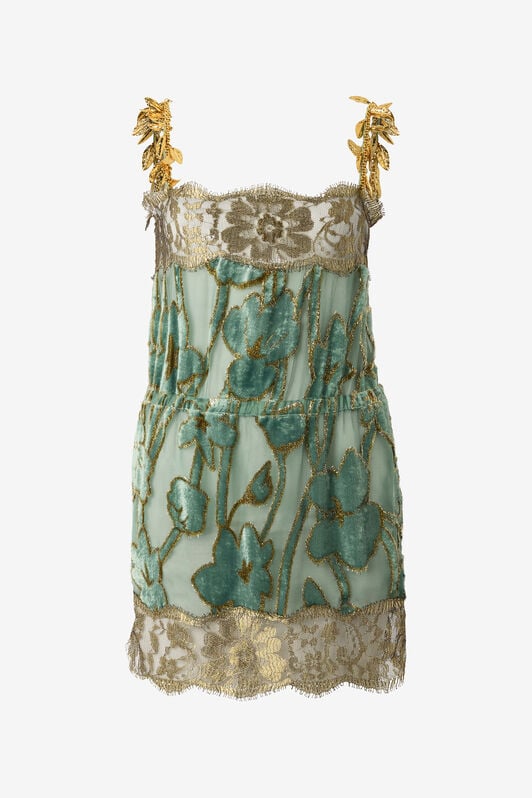 RC Sage Mini Dress With Floral Pattern SALVIA VWT144-FC007