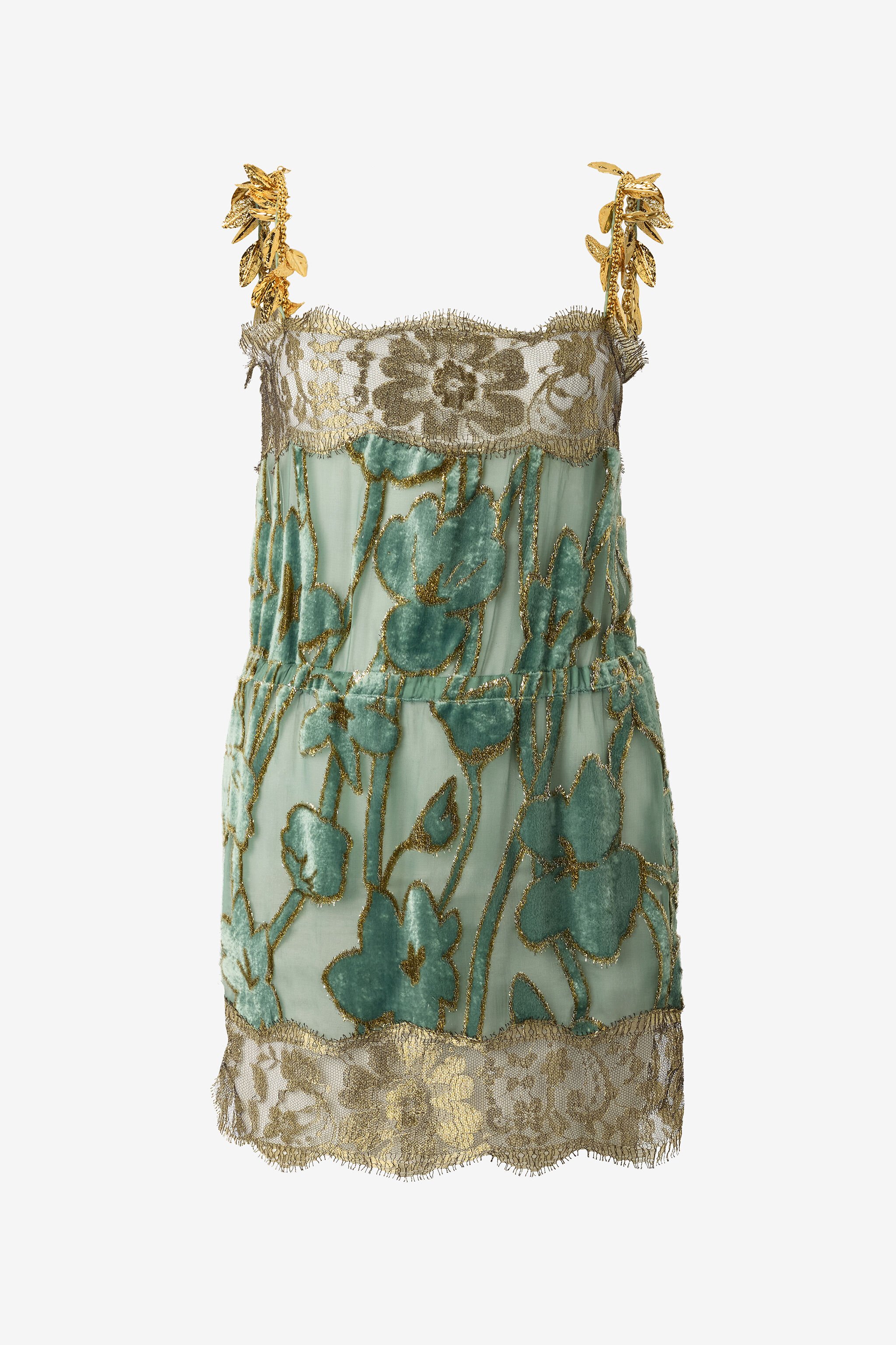 RC Sage Mini Dress With Floral Pattern SALVIA VWT144-FC007