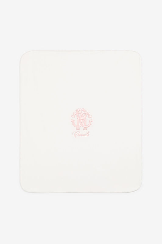 JU RC Monogram-Embroidered Baby Blanket Pink RJT846-JD001
