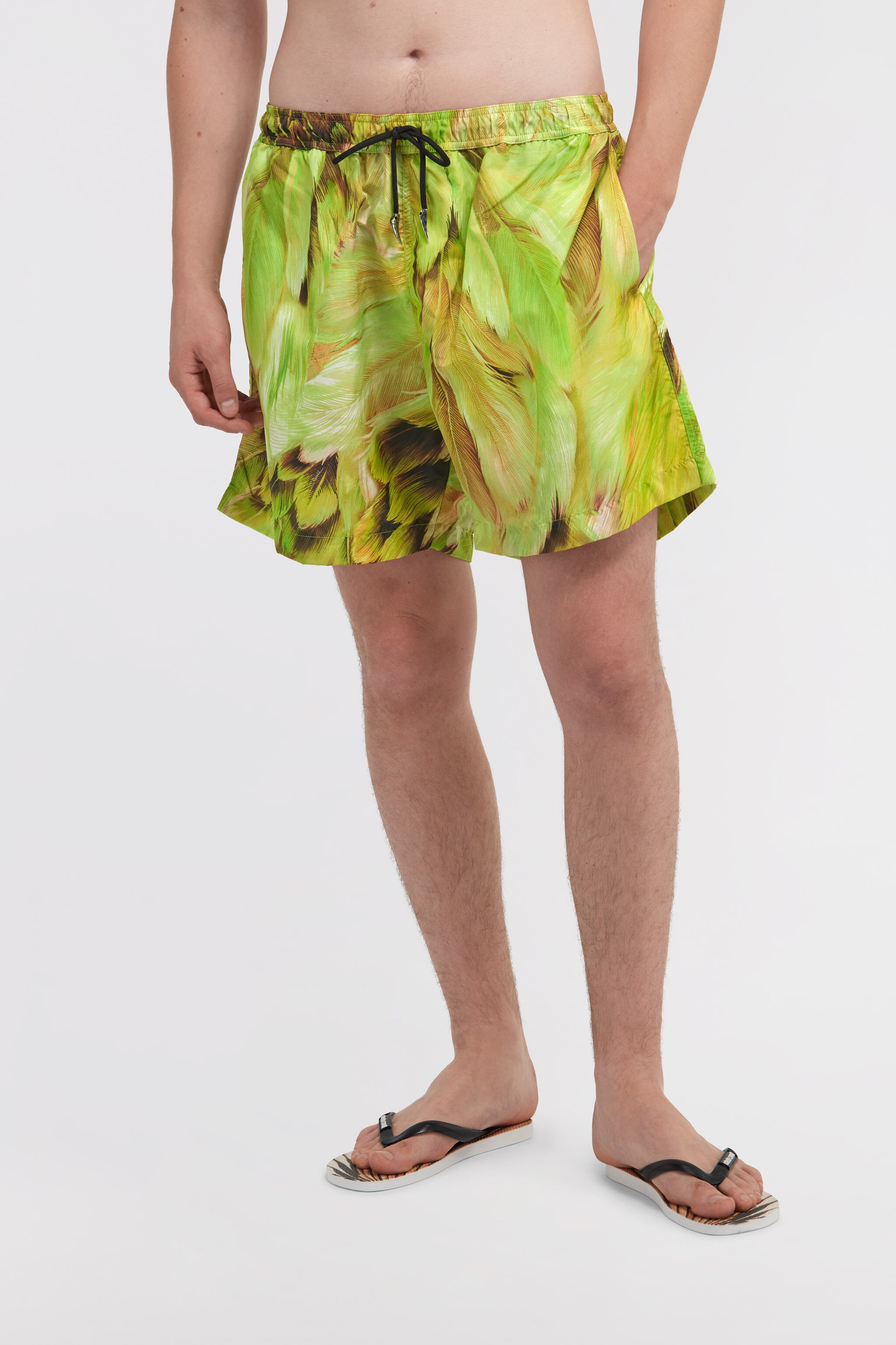RC Plumange print swim trunks Light green SMT00A-5RL71