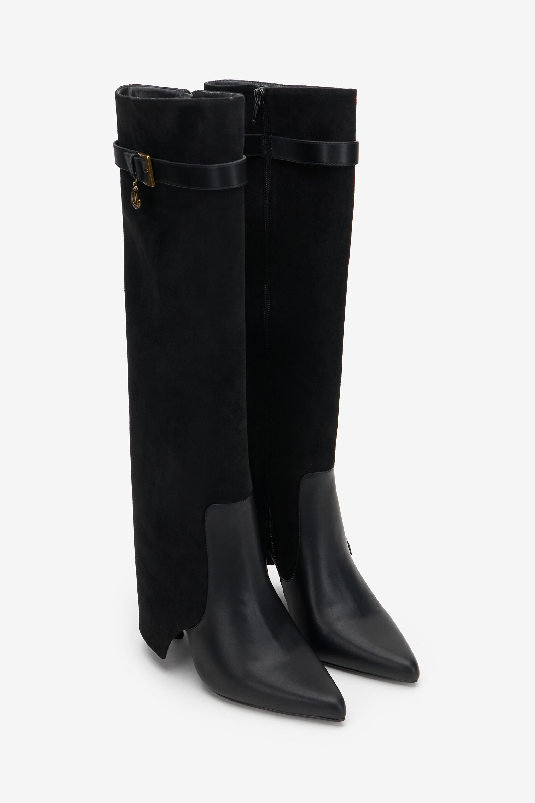 JC Bottes en Suède avec Boucle JC Bottes en Suède avec Boucle BLACK VFS089-VF617