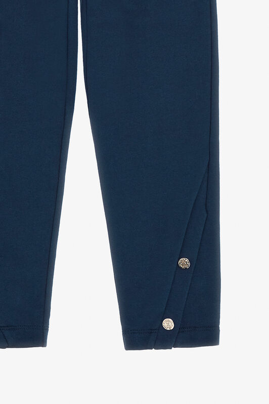 JU Cotton Sweatpants With RC Monogram Blue TJT22H-CF050
