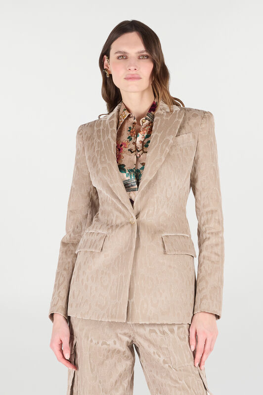 RC Corduroy Jacket in Jaguar Skin RC Corduroy Jacket in Jaguar Skin BEIGE CHIARO VKT401-VL076