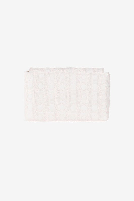 JU RC Monogram-Embroidered Changing Bag BABY ROSE PJB001-CSE21