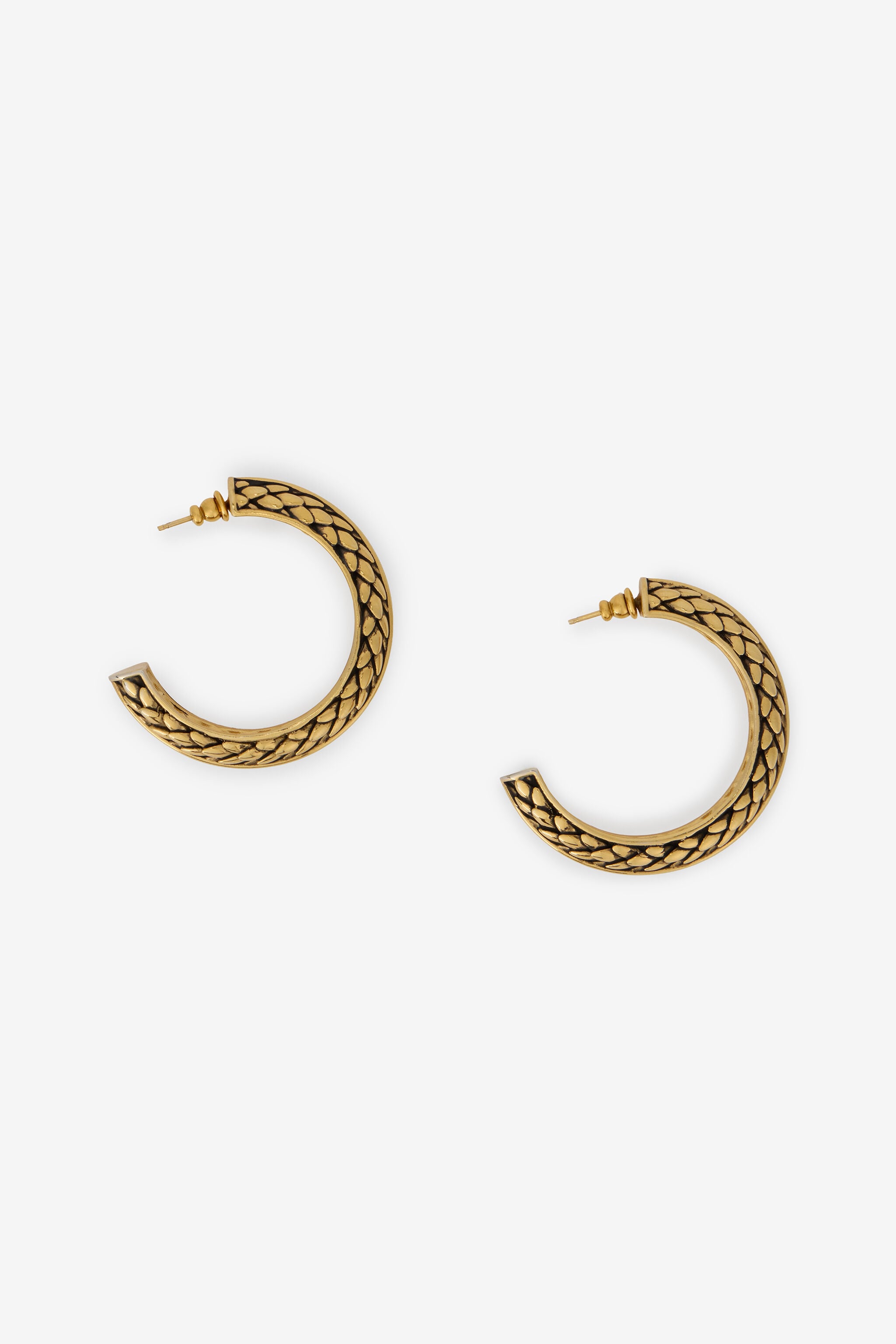 RC Gold Serpentine Earrings OLD GOLD WKG006-AM001