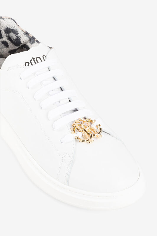 RC Logo-plaque sneakers RC Logo-plaque sneakers WHITE/LEOPARD/GREY JSS01U-PZ085