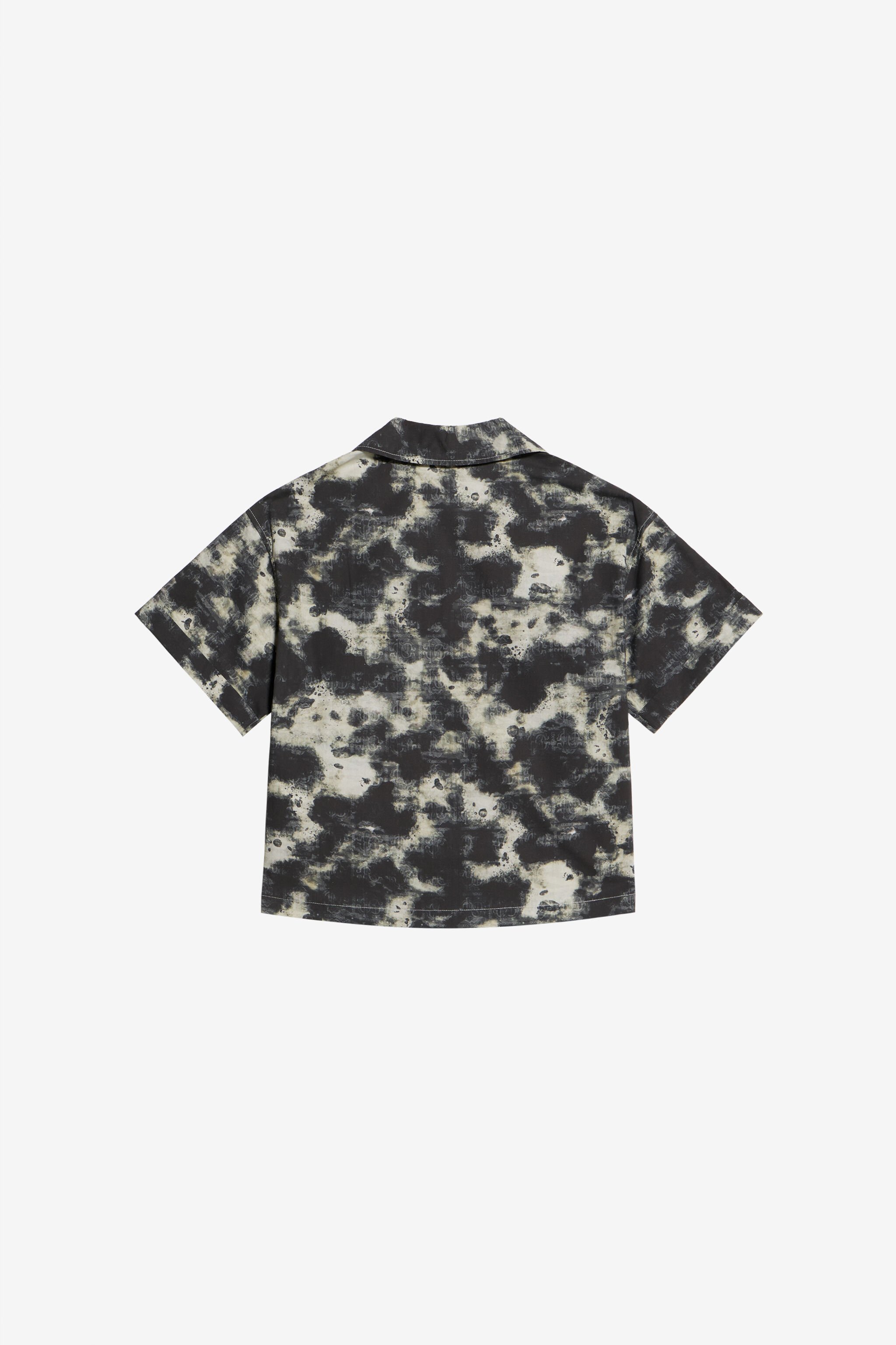 JU Baumwollhemd Mit Camouflage-Motiv CAMOU BLACK WJT70J-6SR15