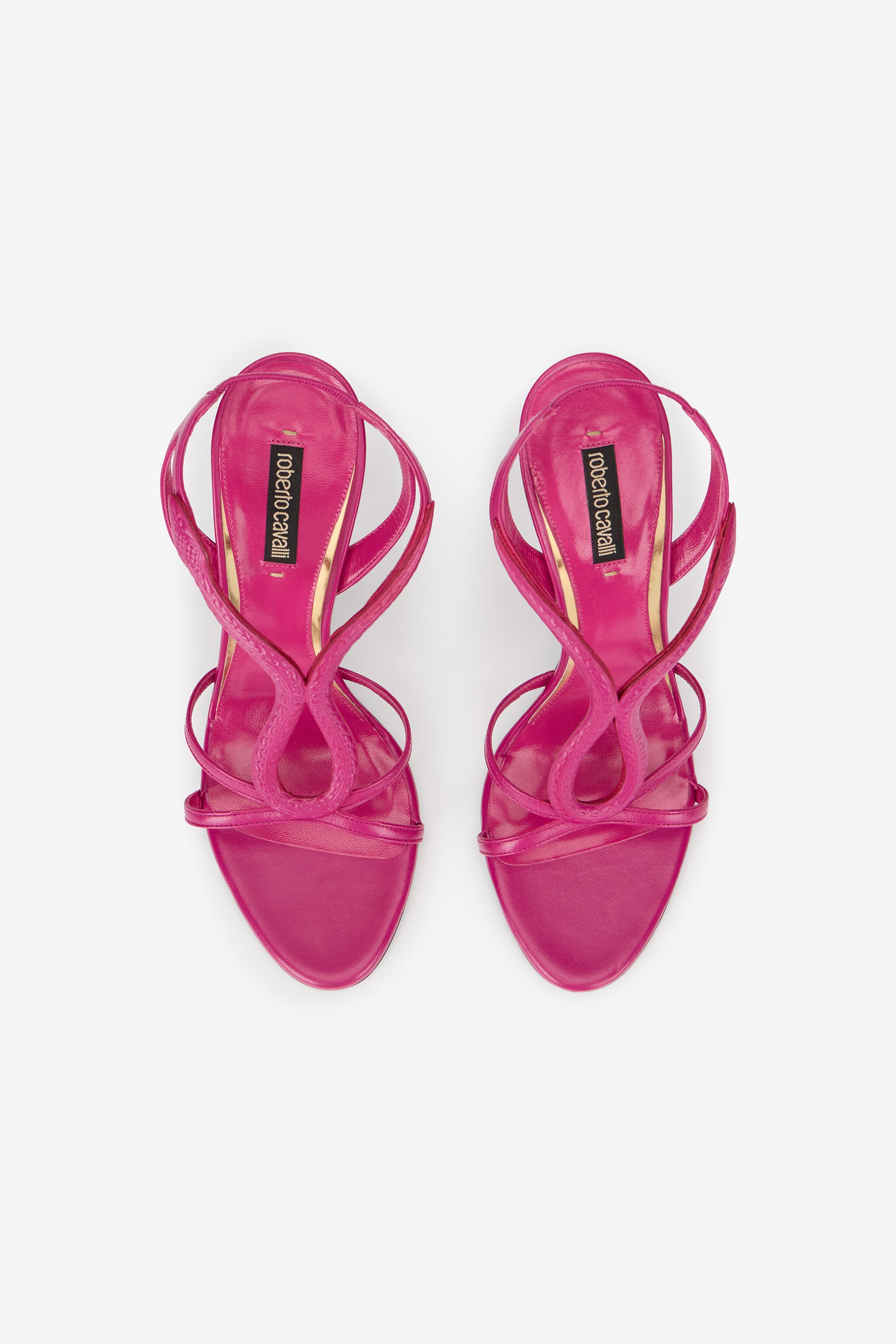 RC Leather Sandals with Snake Detail FUCHSIA WQS012-PZ319