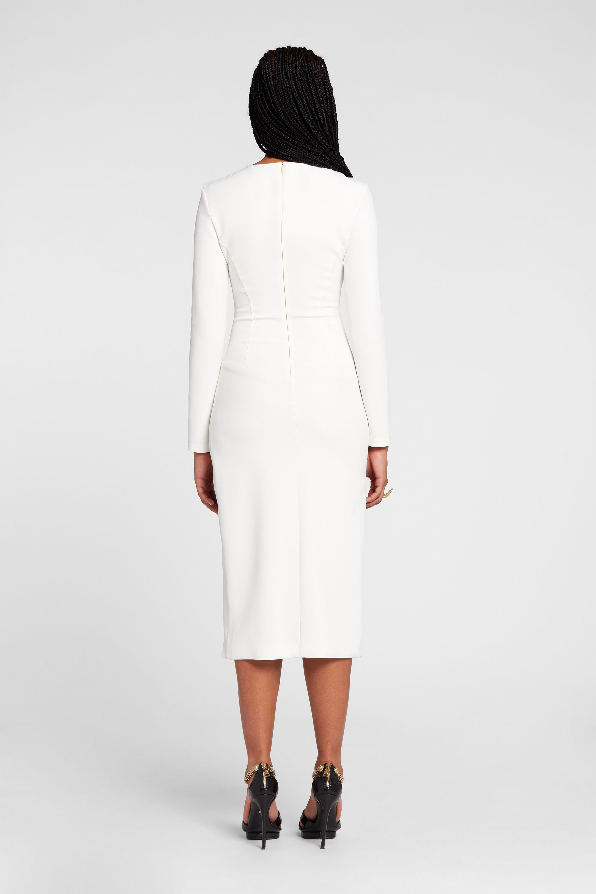 RC Abito con zip Bianco OKT109-HR005